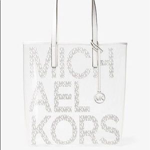 Michael Kors Transparent Clear Tote NWT